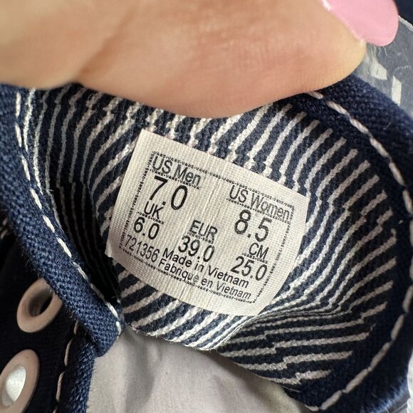 Vans Authentic Women's size 8.5 Blue White Casual Shoes - Picture 8 of 9